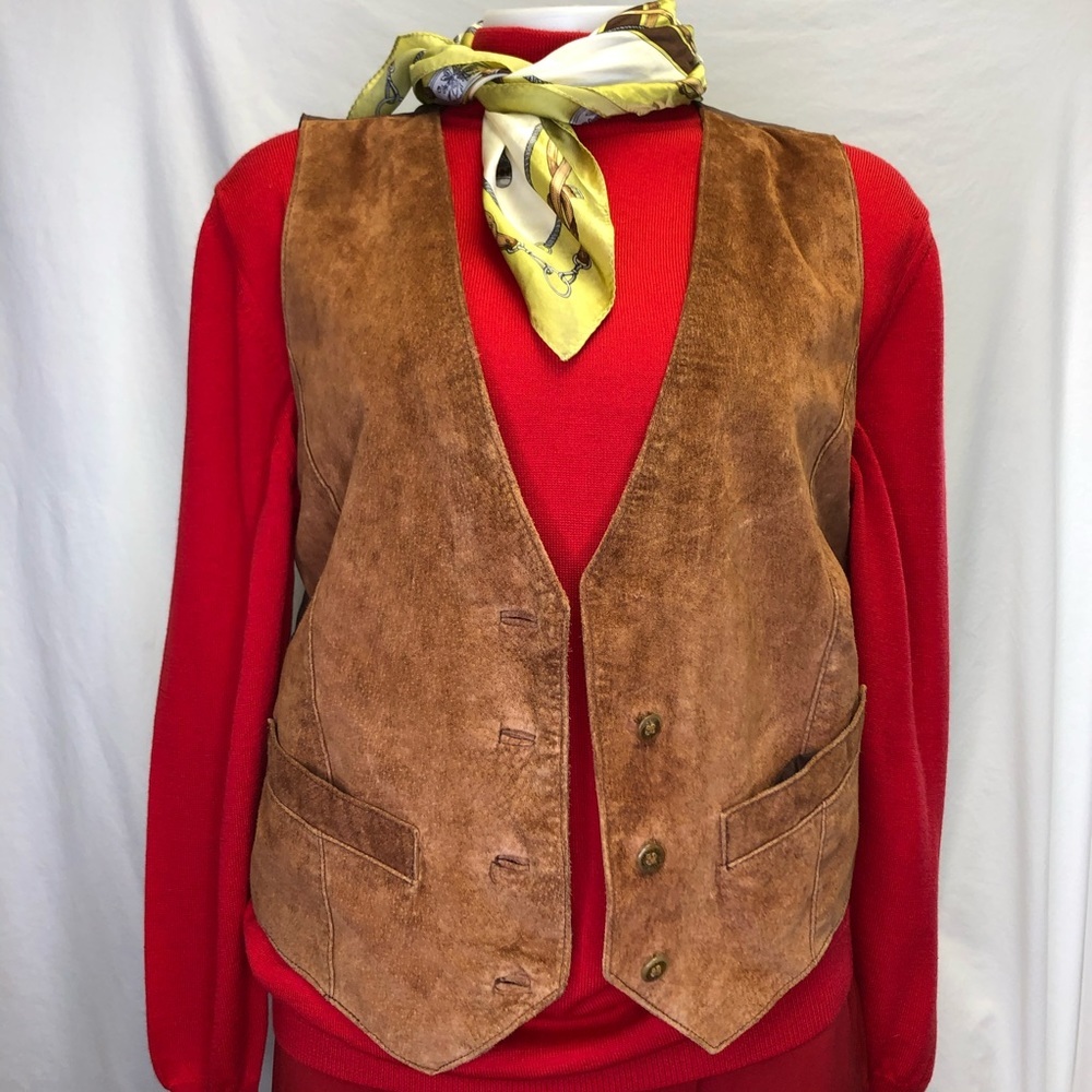 Women Runaway Bay suede vest, sz M
